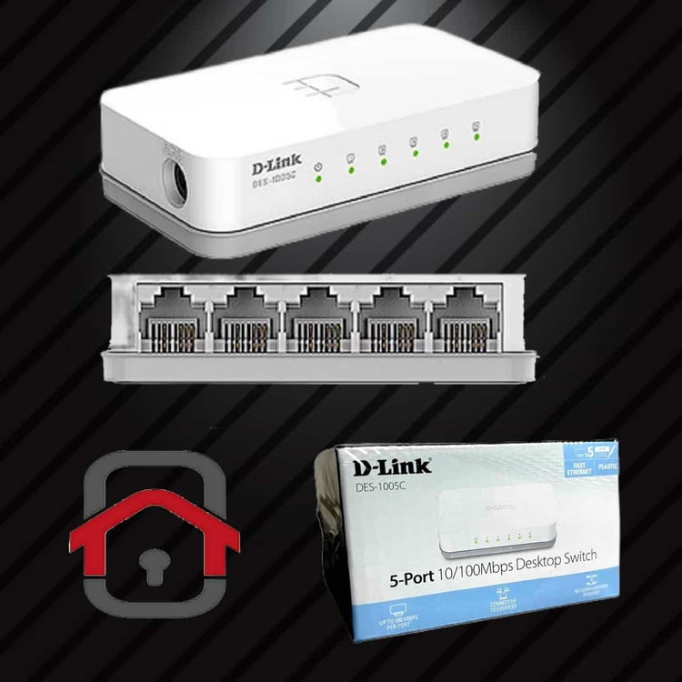 سوئیچ دی-لینک مدل DES-1005C با ۵ پورت