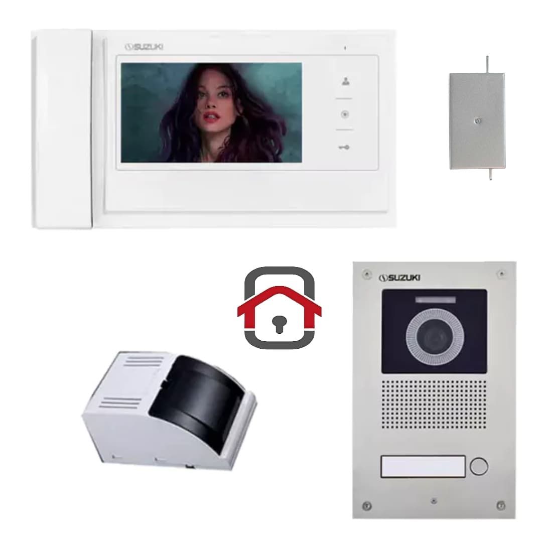 پکیج آیفون تصویری Suzuki SZ-727Mپنل سری U SZ-4UCM (۵ سیم)»